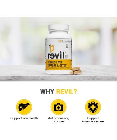 WELESSENTIALS Liver Support Supplement - 90 Vegetarian Capsules with Organic Milk Thistle, Burdock, Vitamin C - Gluten-Free - Buy Online on GoSupps.com