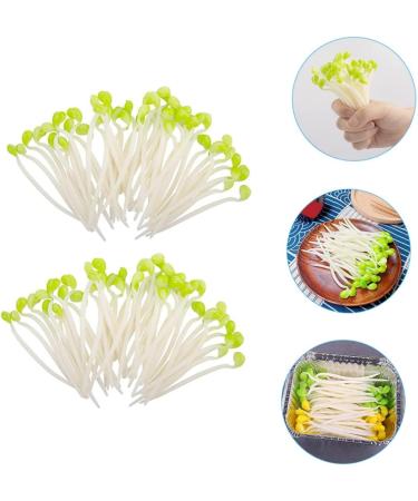Alipis 250 Pcs Fake Vegetables Small Bean Sprouts Decorations Plastic Elastic Toy Light Greenx5pcs 9x1cmx5pcs - Buy Online on GoSupps.com