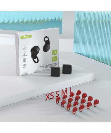 Silicone Ear Plugs for Sleep - 16 Ear Tips, 2 Travel Boxes - 33dB Noise Cancelling - Buy Online on GoSupps.com