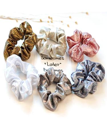 EGURS Glither HairGumis - 6 Elastic Ponytail Holders for Women Girls & Teens | Party Hair Bands - International Shipping Available - Buy Online on GoSupps.com