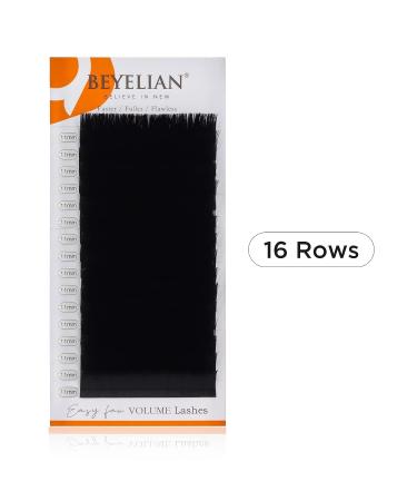 BEYELIAN Easy Fan Mega Volume Eyelash Extensions 0.03 D Curl 11mm | Professional Salon Use | Super Thin Mink | Black Rapid Fans - Buy Online on GoSupps.com