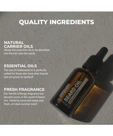 Apothecary 87 Beard Oil | Vanilla & Mango Fragrance | Premium Formulation with Plant Extracts | Beard Conditioner 30ml - Buy Online on GoSupps.com