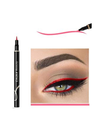 Cat Eye Makeup Waterproof Neon Colorful Liquid Eyeliner Pen Make Up Comestics Long-lasting Black Eye Liner Pencil Makeup Tools (red)