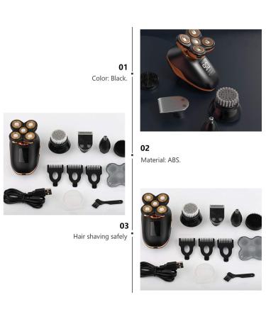 1 Pc Multifunctional Electric Razor Beard Trimmer - 5 Head Rotary Shaver for Men | Ideal Grooming Tool for Beard & Body - Buy Online on GoSupps.com