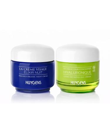 HUYGENS Day & Night Cream Duo - Cr me Jour Concentr e Hyaluronique & La Cr me lixir Nuit Phyto-R tinol