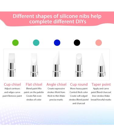 5 PCS Nail Art Sculpture Pen Set - Dual Tipped Silicone Brushes for 3D Nail Gel Carving & Rhinestone Nail Art Tools - Perfect for Professional Nail Design - Buy Online on GoSupps.com