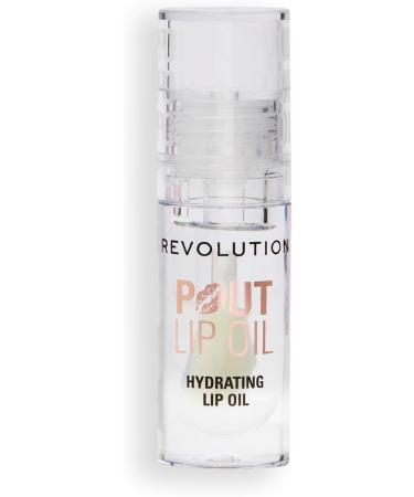 Revolution Huile L vres Pout - Huile Nourrissante L vres Teint e pour une Brillance clatante et un Fini Non Collant V gan & Sans Cruaut Litchi Transparent 4 ml - Buy Online on GoSupps.com