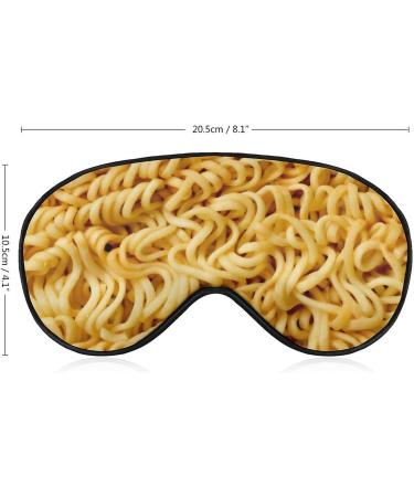 Realistic Instant Noodles Ramen Sleep Mask | Funny Eye Cover for Sleeping | Adjustable Strap | Blocks Light | Perfect for Night Travel and Nap | Men Women - Buy Online on GoSupps.com
