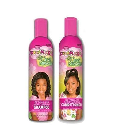 African Pride Dream Kids Olive Miracle Detangling Shampoo and Conditioner Combo Set - Buy Online on GoSupps.com