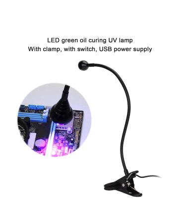 395 NM USB-Powered UV Adhesive Hardening Lamp with Clamp | Portable Swan Neck Light for Cell Phone Repair & UV Gel Nails - Buy Online on GoSupps.com