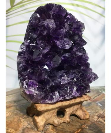 Quartz Natural Gem Amethyst Specimen Fashion Ornament Feng ShuiRaw Stone Purple Wicca Witchcraft Decor Can be Used for JZIGTDEM - Buy Online on GoSupps.com