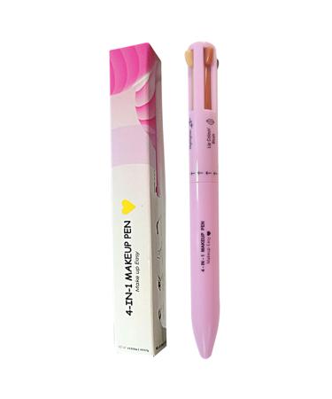 Stylo De Maquillage 4 En 1 Crayon De Maquillage Multifonctionnel Compos D'eye-Liner De Crayon L vres De Crayon Sourcils Et De Surligneur Facile Appliquer Et Accessoires De Maquillage Compacts B Style 2
