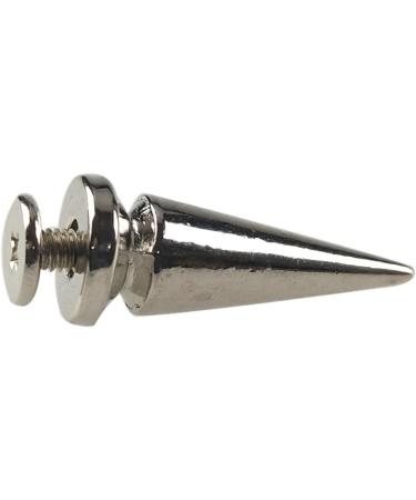50PCS Silvery Cone Spikes Metallic Screw Back Studs - DIY Craft Rivets Punk 10x25mm - Buy Online on GoSupps.com