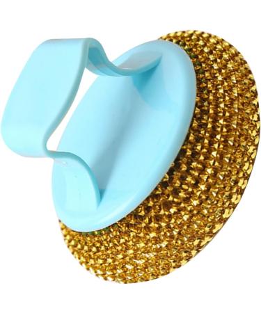 Pots Metal Sponges Easy to Use Durable Practical Stainless Steel Wire Ball with Handle for Kitchen (Gold) - Buy Online on GoSupps.com