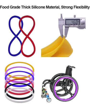 22/24 inch Rear Wheel Sports Wheelchair Cover 1 Pair Non-Slip Wear-Resistant Wheelchair Push Rim Covers Wheelchair Pusher Cart Protective Sleeve/Red/22Inch Pink 24Inch - Buy Online on GoSupps.com