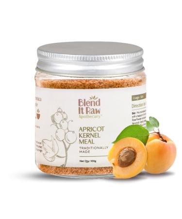 BEMT Apricot Kernel Meal - Natural Exfoliating Face & Body Scrub Gentle Skin & Hair Care Revitalizing Texture 100g