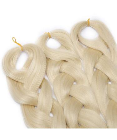 Tess 41 Jumbo Braids Extensions - Synthetic Crochet Hair 3PCs 165g - Light Blonde #613 - 100cm Braiding Hair - Buy Online on GoSupps.com