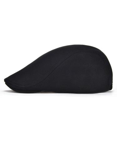 FEINION 2 Pack Men Cotton Newsboy Cap - Black/Dark Grey - Soft Fit Cabbie Hat - Buy Online on GoSupps.com