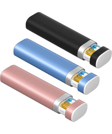 7 Day Pill Organizer for Travel - Cute Portable Medicine Holder | Daviky Weekly Pill Box for Vitamins Medications & Supplements (Black - Buy Online on GoSupps.com