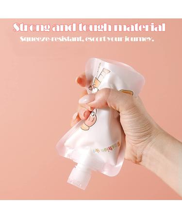 Yatiale Portable Travel Liquid Makeup Bag | Transparent Clamshell for Lotion & Shampoo (100ml) - International Shipping Available - Buy Online on GoSupps.com
