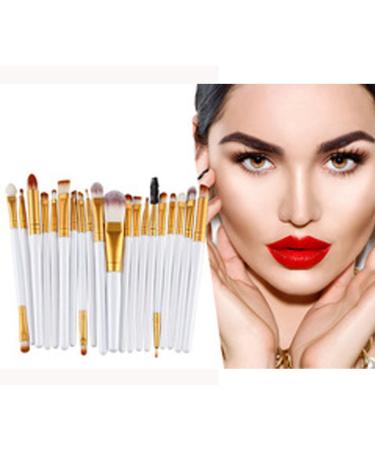 Glamza 20pcs White Eye & 15pcs Contour Palette Makeup Brush Set | Premium Quality for Flawless Application | International Shipping Available - Buy Online on GoSupps.com