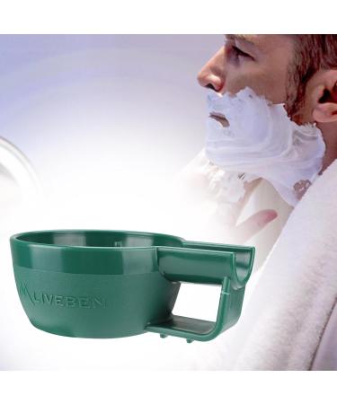 Perfk Shaving Soap Bowl - Durable Wet Shave Mug for Men | Hairdresser Accessories | Perfect Gift for Fathers & Birthdays - Green - Buy Online on GoSupps.com