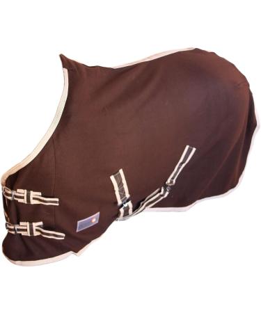 Buy RL24 Sweat Rug BASICLINE - Breathable Dark Brown Fleece Horse Transport Blanket 105cm with Cross Strap | International Shipping Available - Buy Online on GoSupps.com
