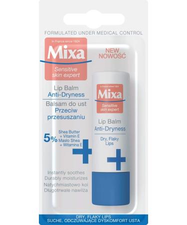 Mixa Anti-Dryness Lip Balm - Repair & Moisturize Over-Dried Lips | 4.7 ml - International Shipping Available - Buy Online on GoSupps.com