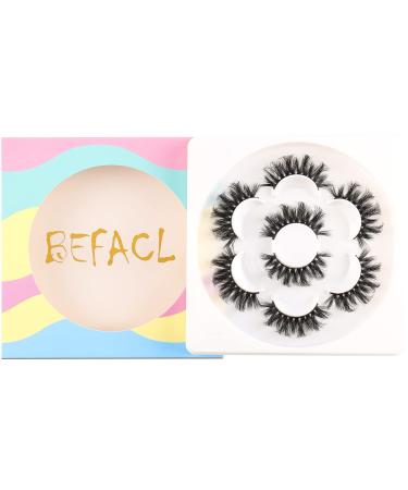 BEFACL Fluffy False Eyelashes 18mm 20mm 6D Mink Lashes Natural Look Pack - BF02 - Buy Online on GoSupps.com