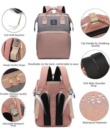 Yudoxn Diaper Bag Backpack - Multifunctional Waterproof Travel Bag for Babies | Perfect Mother's Day Gift | Includes Portable Diaper Pad - Buy Online on GoSupps.com