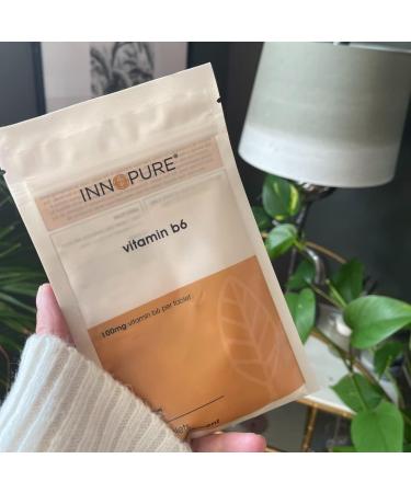INNOPURE High Dose Vitamin B6 Tablets 100mg - Vegan Society Approved - 4 Month Supply - 120 Easy to Swallow Tablets - Buy Online on GoSupps.com