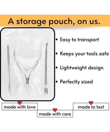 PTP 3 in 1 Cuticle Remover Set - Nipper, Pusher, Scraper | Trimmer Tools - Buy Online on GoSupps.com