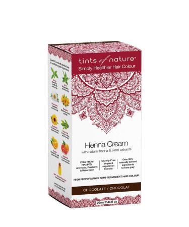 Tints of Nature Chocolate Semi-Permanent Henna Cream - Organic Hair Color 2.46 Fl Oz - Buy Online on GoSupps.com