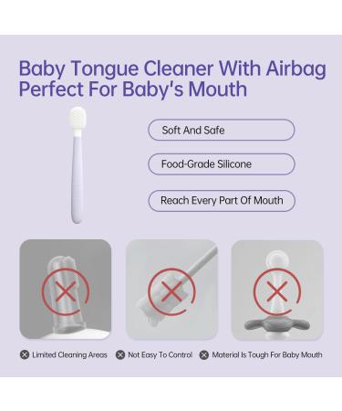 Kids Tongue Scraper & Oral Cleaner for Infants | Newborn Baby Toothbrush & Gum Care | Toddler Oral Hygiene Solutions - Buy Online on GoSupps.com