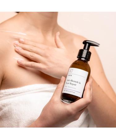 47 Skin | Anti Blemish Acne and Scar Repair Body Moisturiser | Orange Bergamot and Lavender | 300ml - Buy Online on GoSupps.com