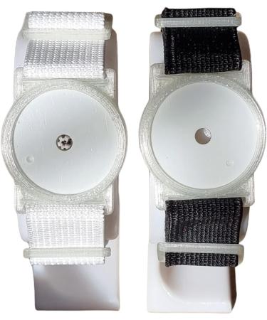 CGM Clips UK - Freestyle Libre Sensor Armband Holder/Protector - Green Glow in The Dark (White Strap) - Buy Online on GoSupps.com