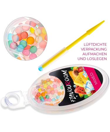 Flavoroom Premium Mix Capsules Set - 10 Gourmet Flavors 1000 Aroma Balls & Storage Box | Unforgettable Taste Experience - Buy Online on GoSupps.com