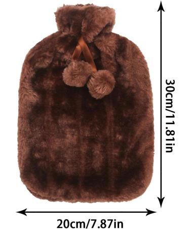 Buy Kot-au 2L Hot Water Bag with Fluffy Cover - Rubber Hot Water Warmer for Pain Relief & Comfortable Hot Compresses | Perfect Birthday & Festival Gifts - Buy Online on GoSupps.com