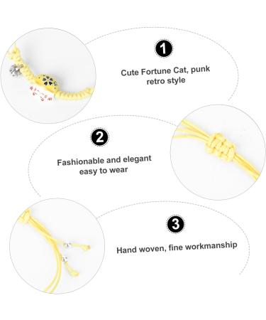 CALLARON 4 Pcs Ceramic Charm Bracelet Beaded Bracelet Trendy Gifts Womens Gifts Hand-woven Bracelet Creative Bangle Couple Bracelets Hand-woven Hand Chain Student Hand Strap Simple Ceramics - Buy Online on GoSupps.com