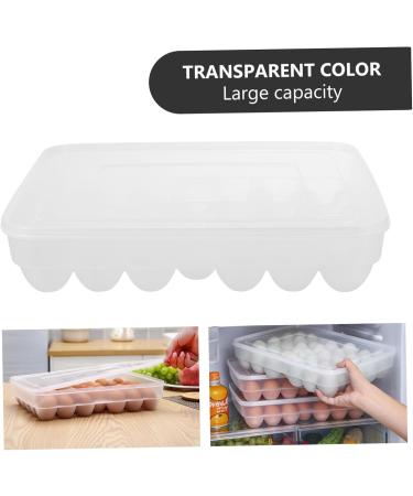 34 Egg Preservation Box Plastic Container Fridge Egg Holder Tray Plastic Egg Tray With re-usable - Buy Online on GoSupps.com