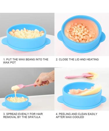 Silicone Wax Heating Insert & Bowl | Reusable Wax Warming Accessories (Blue) - Ideal for Wax Warmers | International Shipping - Buy Online on GoSupps.com