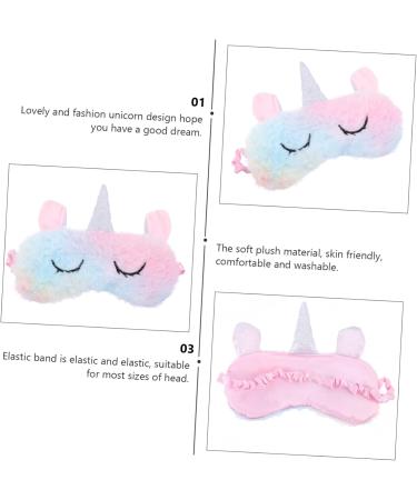 Unicorn Eye Patch Sleep Mask - Cute Light Blocking Eye Cover for Travel & Meditation | Plush Heart Design - Buy Online on GoSupps.com