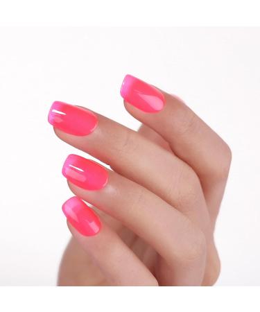 Ozzeal Jelly Gel Nail Polish 15ML Hot Pink Jelly Nail Polish Gel Translucent Sheer Spring Summer Nail Gel Polish Soak off UV LED Light for Nail Art DIY Manicure Jelly-hot Pink - Buy Online on GoSupps.com