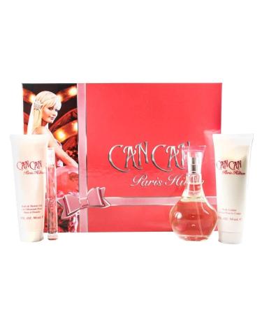 Paris Hilton Fragrance Set 3.4 Fl Oz - Can 4 Pc. Gift Set (Edp Spray Body Lotion Bath & Shower Gel) Cruelty Free - Buy Online on GoSupps.com