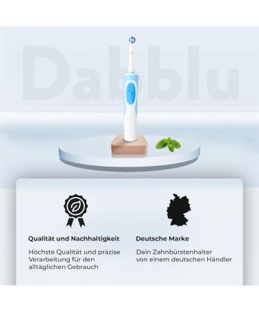 Dabblu Modern Toothbrush Holder for Oral B - Elegant Ros Concrete Design with Anti-Slip Pads for Your Bathroom - Buy Online on GoSupps.com
