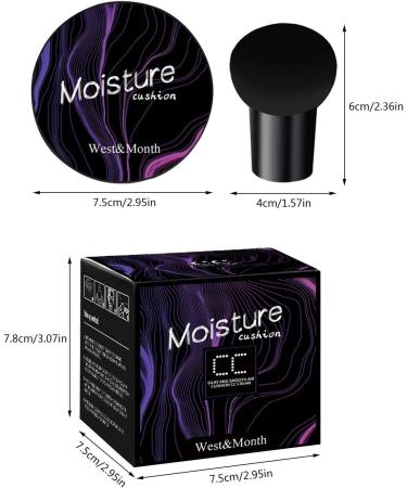  Stronrive CC Air Cushion Cream - Mushroom Air Cushion CC Cream - Long-Lasting Natural Moisturizing Concealer Waterproof Full Coverage BB Cream Controls Oil - Buy Online on GoSupps.com