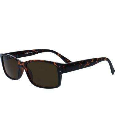 Men's Large Brown Tortoiseshell Sun Readers UV400 - The Reading Glasses Company S11-2 +1.50 | Stylish Designer Eyewear - Buy Online on GoSupps.com