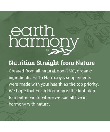 Earth Harmony Organic Turkey Tail Mushroom Capsules (1000mg Pure Extract) - Superfood Mushroom Supplement Helps Support Brain Health - Premium Powder Extract - 120 Capsules (2-Month Supply) - Buy Online on GoSupps.com