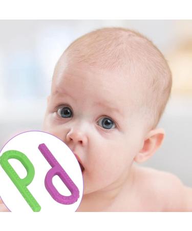 Sensory Chewing Toy P-Shaped Soft Silicone Teething Stick for Home & Travel - Type B - Buy Online on GoSupps.com
