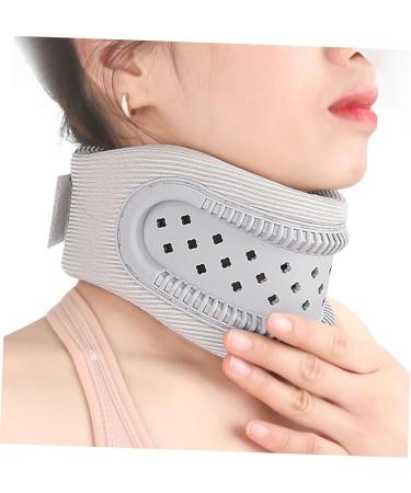 Minkissy Cervical Device Band - Soft Protective Brace for Neck Pain Relief & Support | Travel & Household Use | 52.50x2.20cm Gray - Buy Online on GoSupps.com